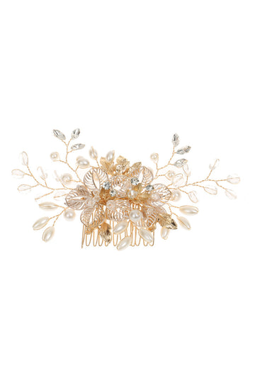 Pinza para el cabello de boda de diamantes de imitación de cristal de flor